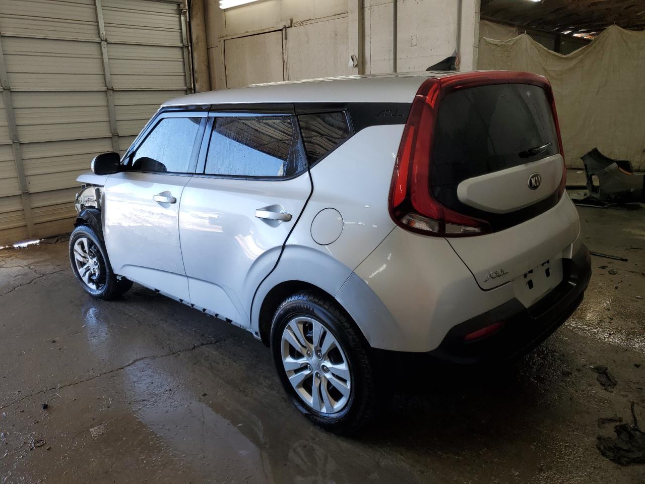 2021 KIA Soul VIN KNDJ23AU9M7762175 Copart auction photo, side / front end damage thumbnail 2