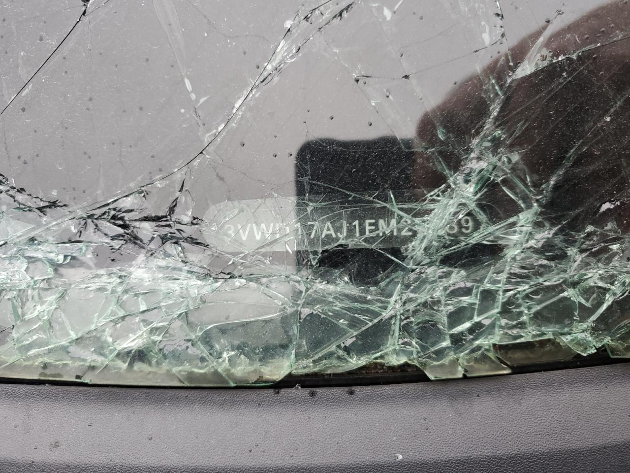 2014 Volkswagen Jetta VIN 3VWD17AJ1EM273397 Copart auction photo, side damage thumbnail 14
