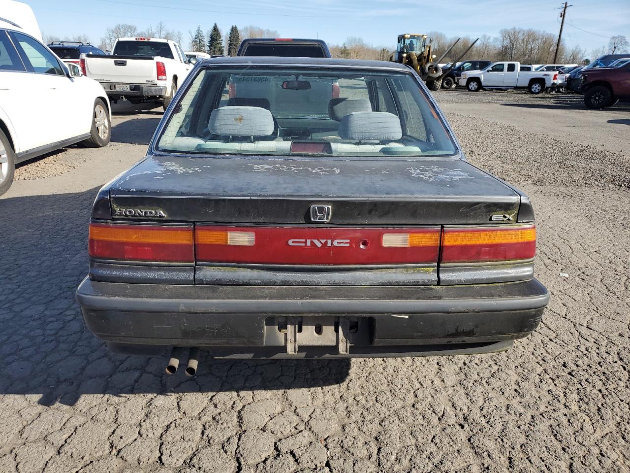 1990 Honda Civic VIN 1HGED466XLA025842 Copart auction photo, front end / side damage thumbnail 6