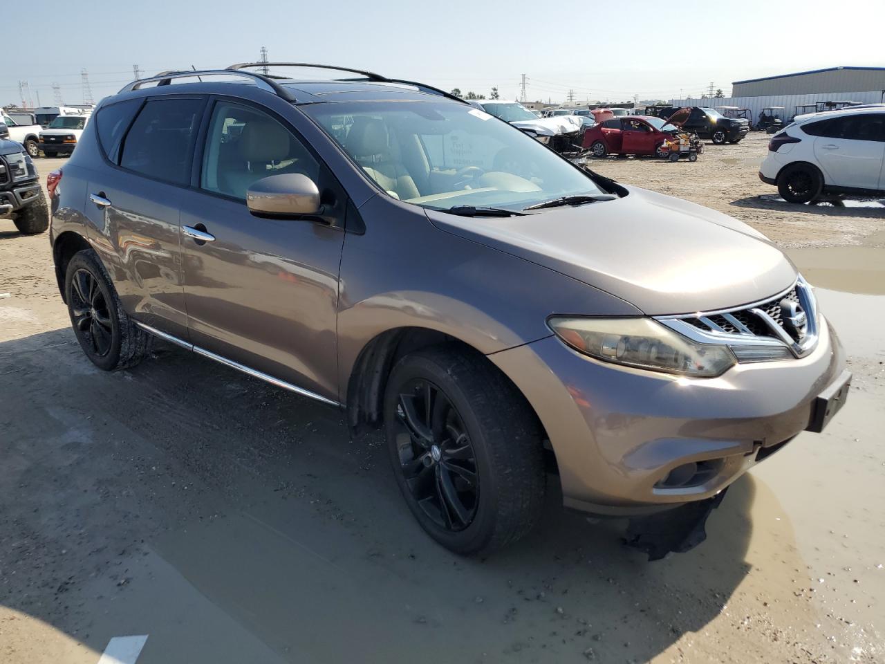 2011 Nissan Murano VIN JN8AZ1MW9BW153981 Copart auction photo, front end / side damage thumbnail 4