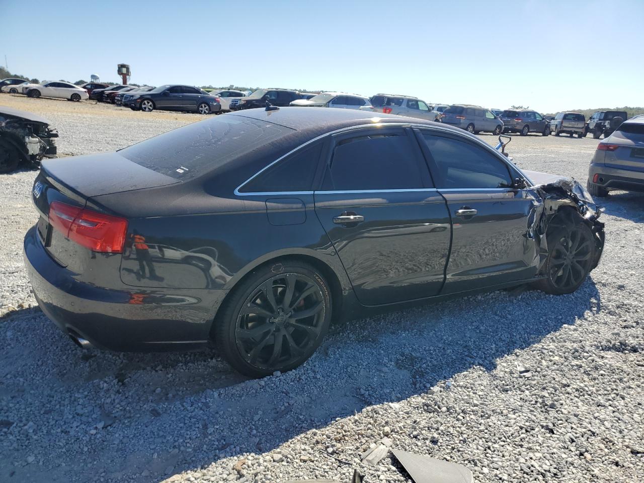 2014 Audi A6 VIN WAUGFAFC0EN149892 Copart auction photo, front end / side damage thumbnail 3
