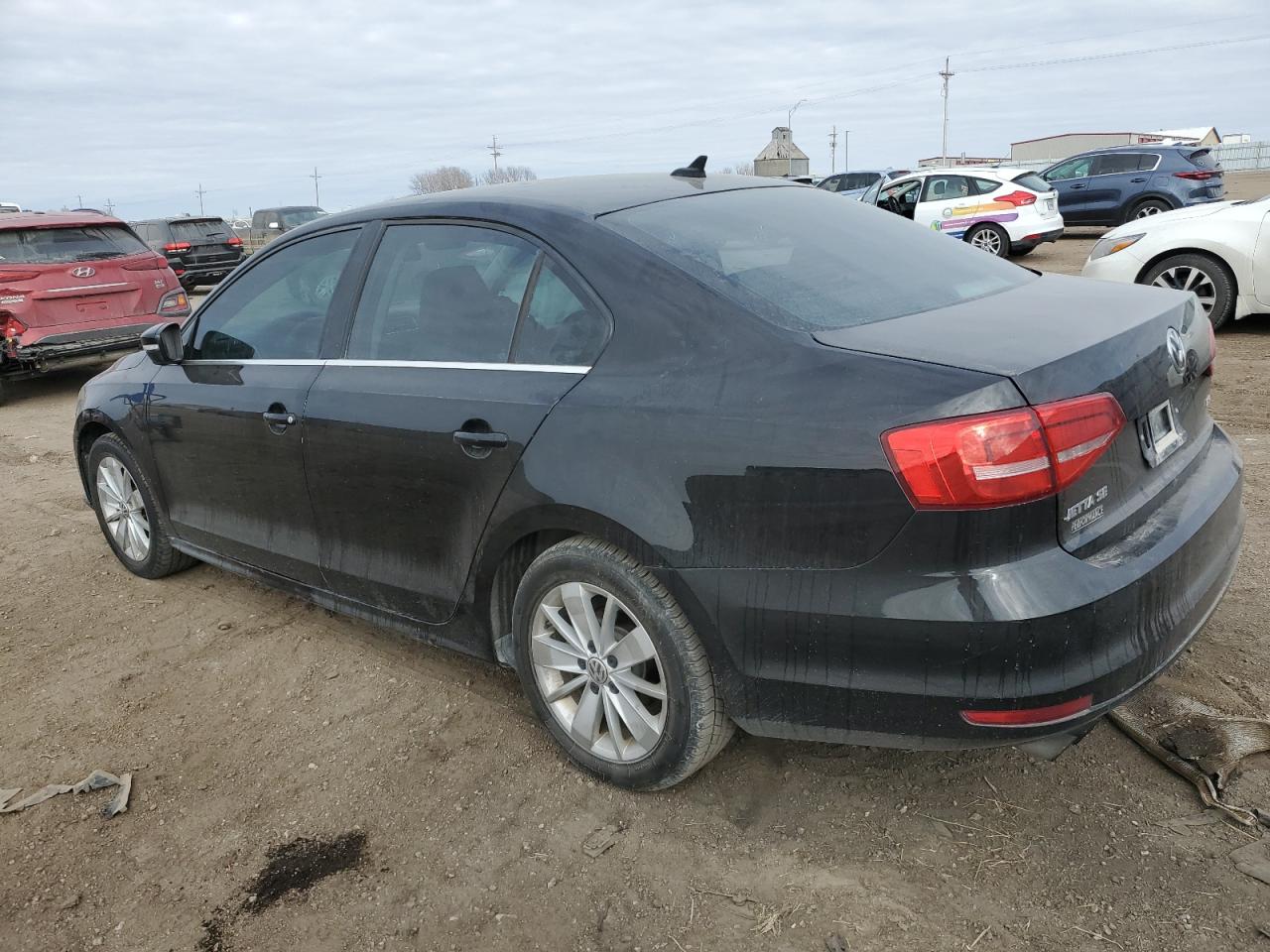 2015 Volkswagen Jetta VIN 3VWD07AJ3FM418363 Copart auction photo, side / hail damage thumbnail 2