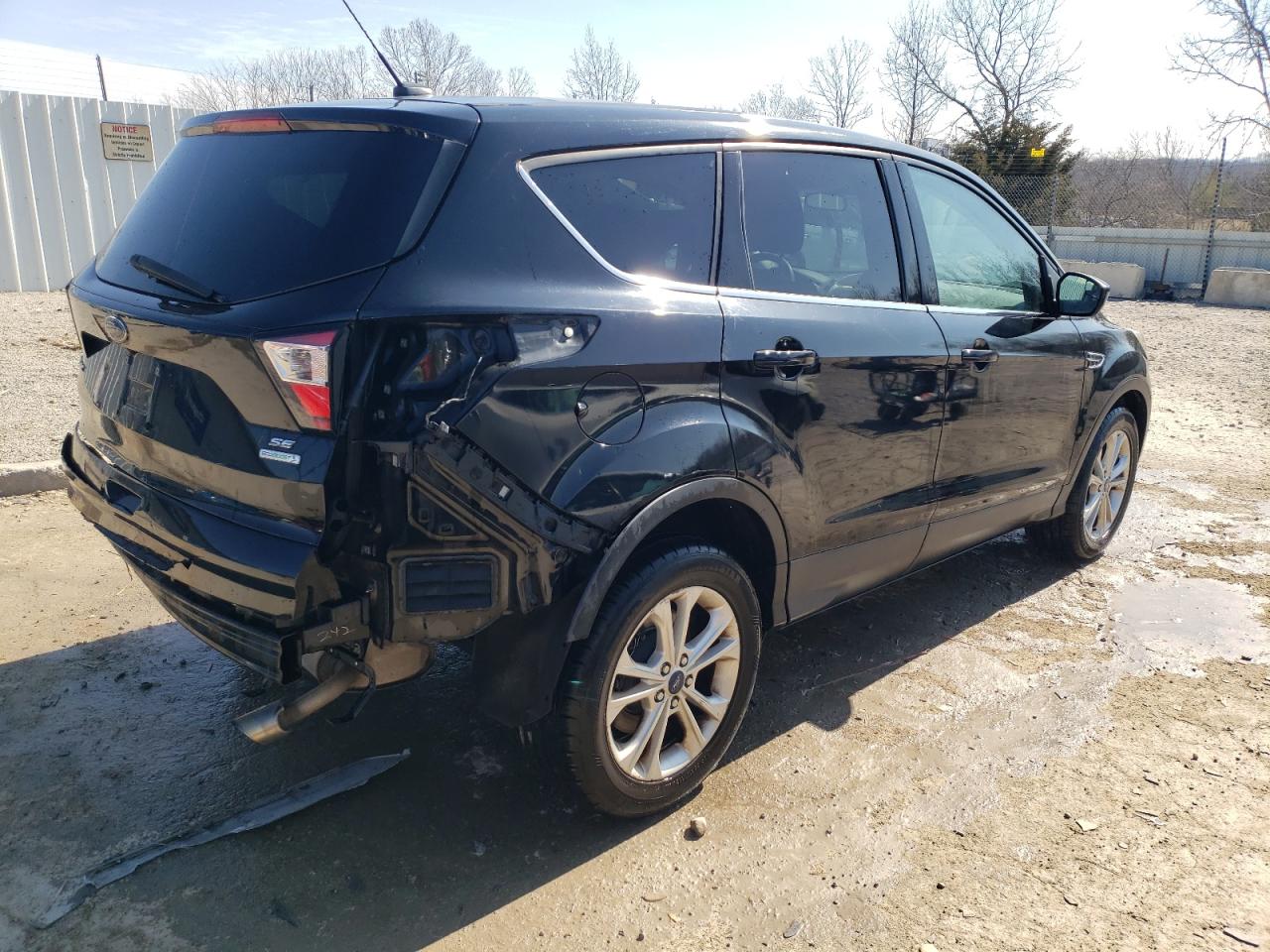2017 Ford Escape VIN 1FMCU0GD5HUB82885 Copart auction photo, rear end damage thumbnail 3