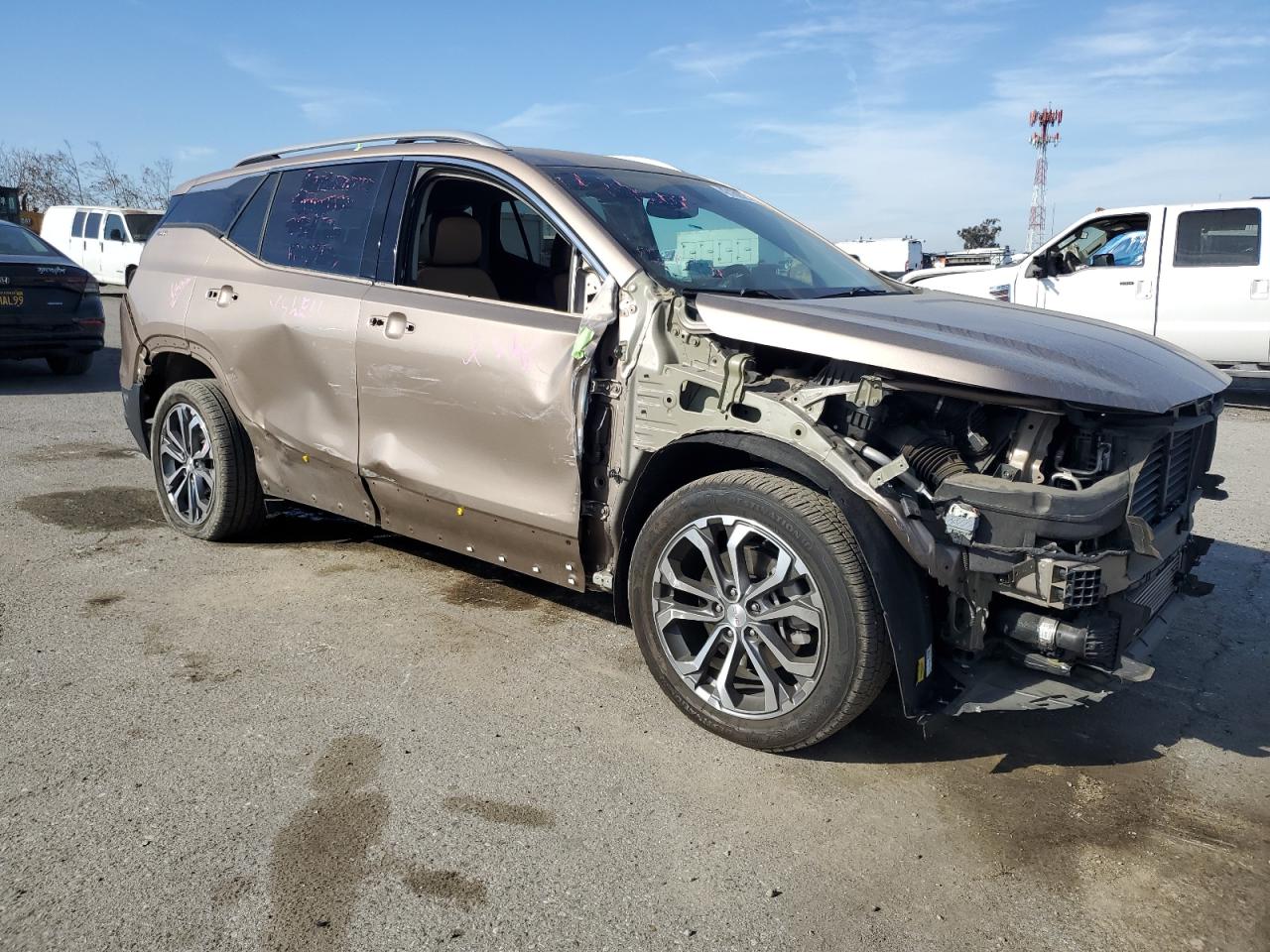2018 GMC Terrain VIN 3GKALPEX8JL205018 Copart auction photo, all over damage thumbnail 4
