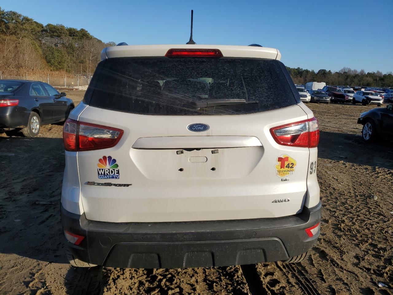 2020 Ford EcoSport VIN MAJ6S3GL6LC336654 Copart auction photo, front end / minor dent/scratches damage thumbnail 6