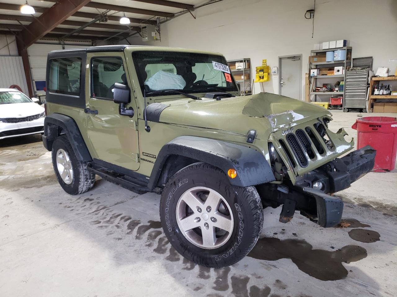 2013 Jeep Wrangler VIN 1C4AJWAG2DL602998 Copart auction photo, front end damage thumbnail 4
