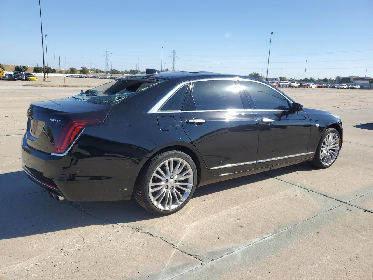 2018 Cadillac CT6 VIN 1G6KJ5R65JU150080 Copart auction photo, hail / minor dent/scratches damage thumbnail 3