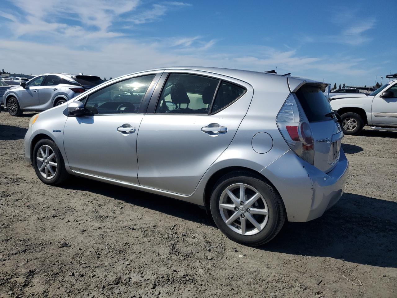 2012 Toyota Prius VIN JTDKDTB32C1519880 Copart auction photo, front end / rear end damage thumbnail 2