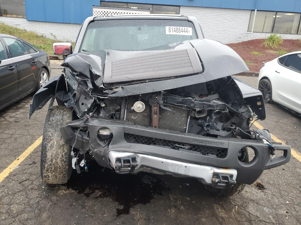2009 Hummer H3 VIN 5GTEN13E098106668 Copart auction photo, front end / mechanical damage thumbnail 5