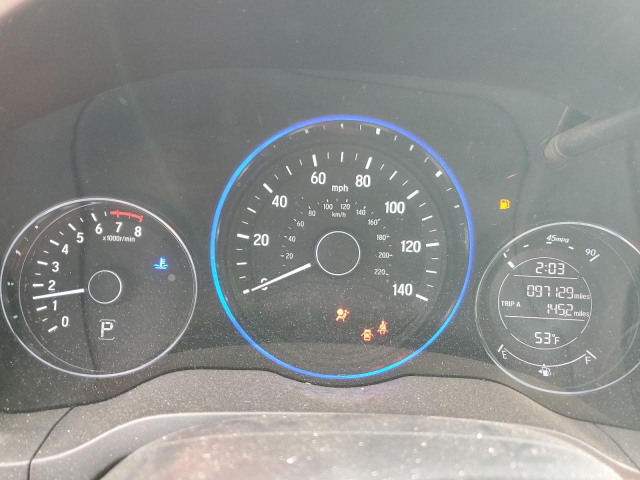 2017 Honda HR-V VIN 3CZRU6H50HG709690 Copart auction photo, side damage thumbnail 9