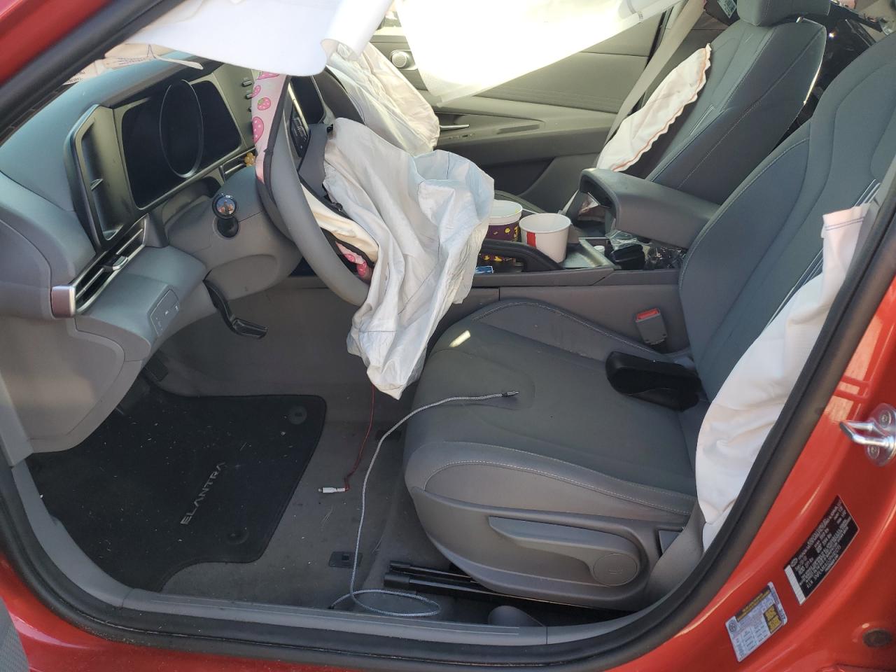 2023 Hyundai Elantra VIN 5NPLM4AG2PH101235 Copart auction photo, all over damage thumbnail 7