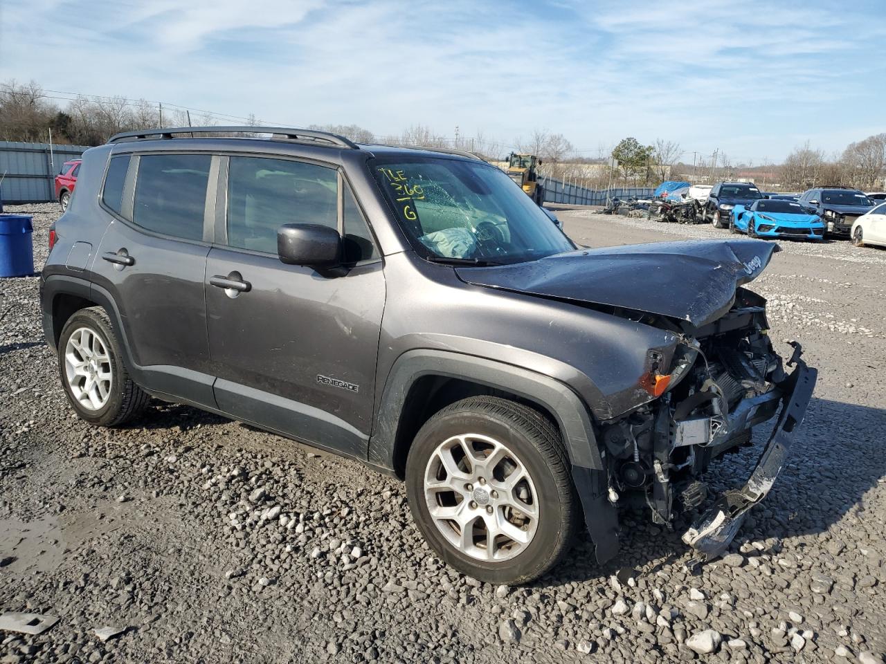 2018 Jeep Renegade VIN ZACCJABBXJPJ68817 Copart auction photo, front end damage thumbnail 4