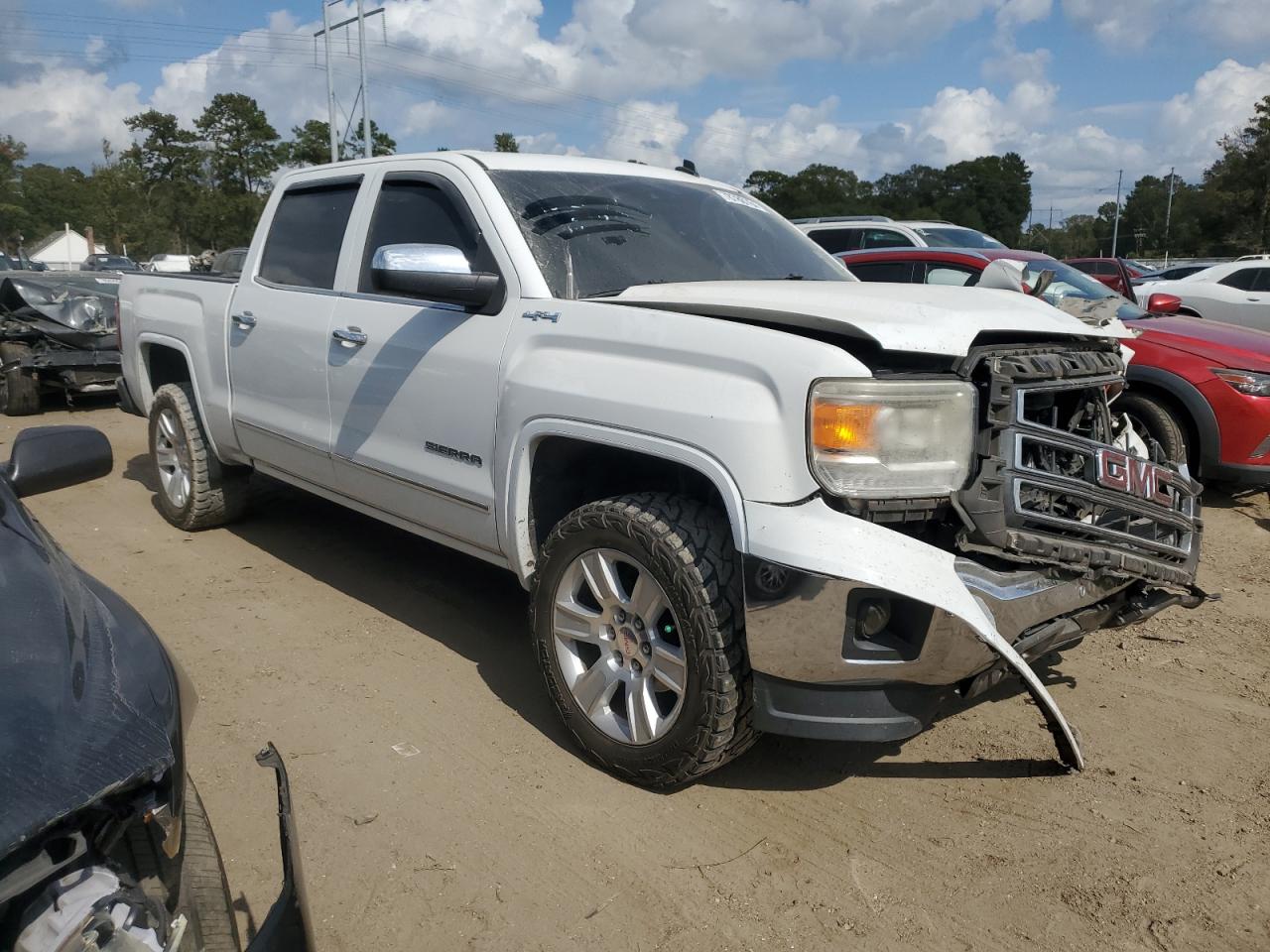 2014 GMC Sierra VIN 3GTU2VECXEG383640 Copart auction photo, front end damage thumbnail 4
