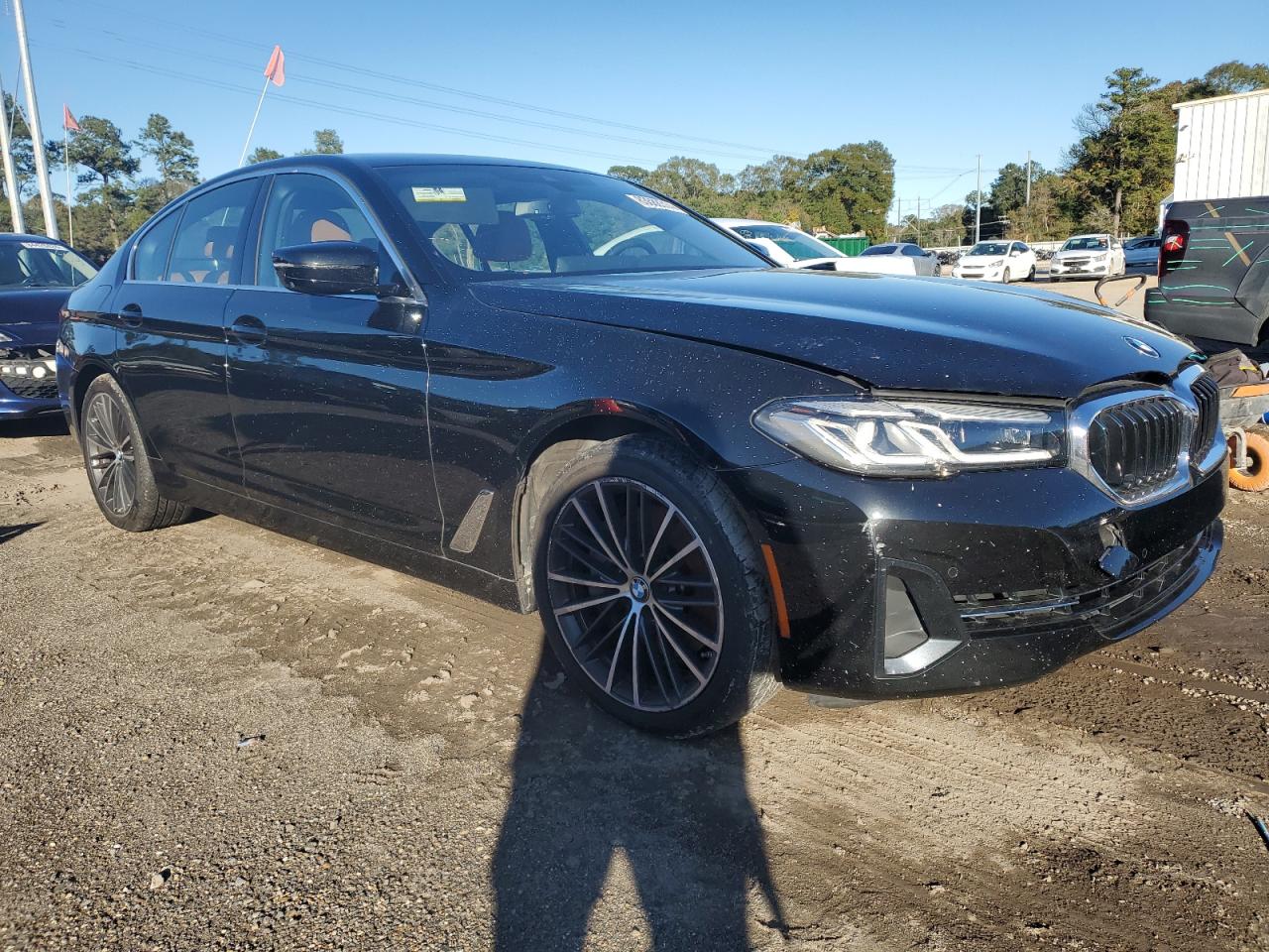 2021 BMW 5er VIN WBA53BJ0XMWX00230 Copart auction photo, water/flood damage thumbnail 4