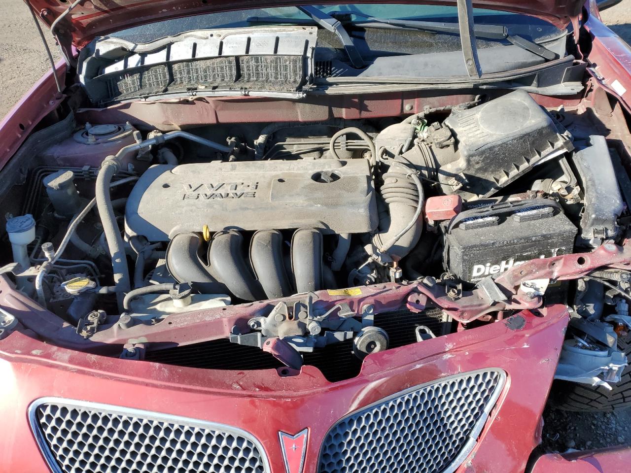 2005 Pontiac Vibe VIN 5Y2SM63855Z469153 Copart auction photo, front end / side damage thumbnail 13