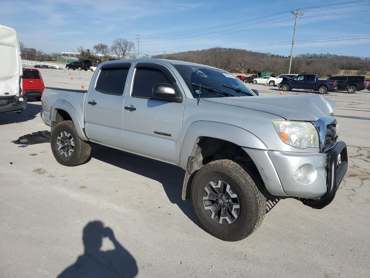 2006 Toyota Tacoma VIN 3TMLU42N86M008001 Copart auction photo, front end / rear end damage thumbnail 4