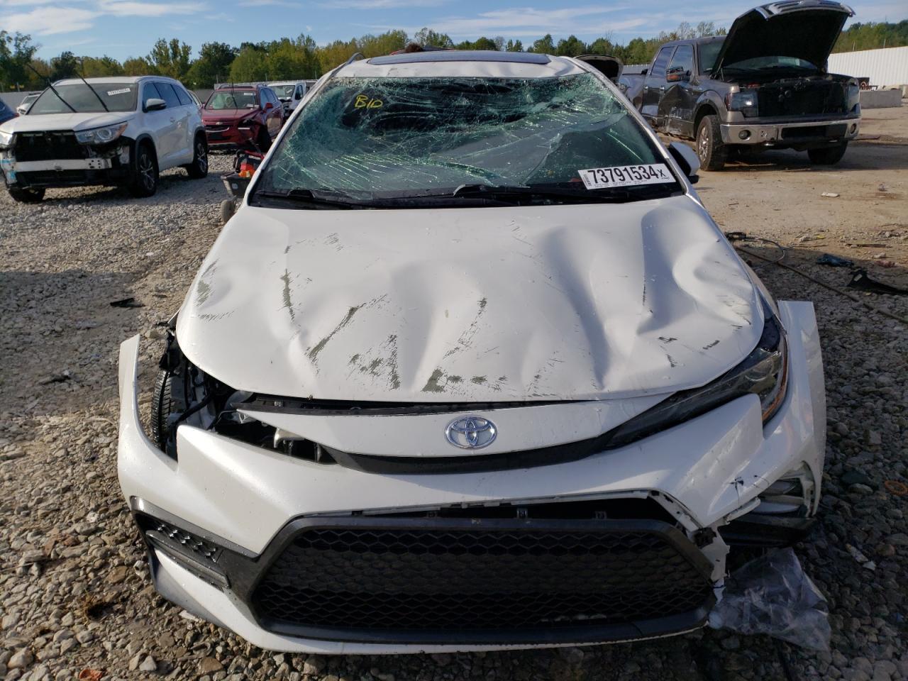 2020 Toyota Corolla VIN 5YFT4RCEXLP038231 Copart auction photo, rollover damage thumbnail 5