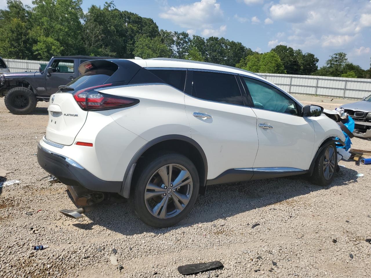 2019 Nissan Murano VIN 5N1AZ2MJ1KN151326 Copart auction photo, front end / side damage thumbnail 3