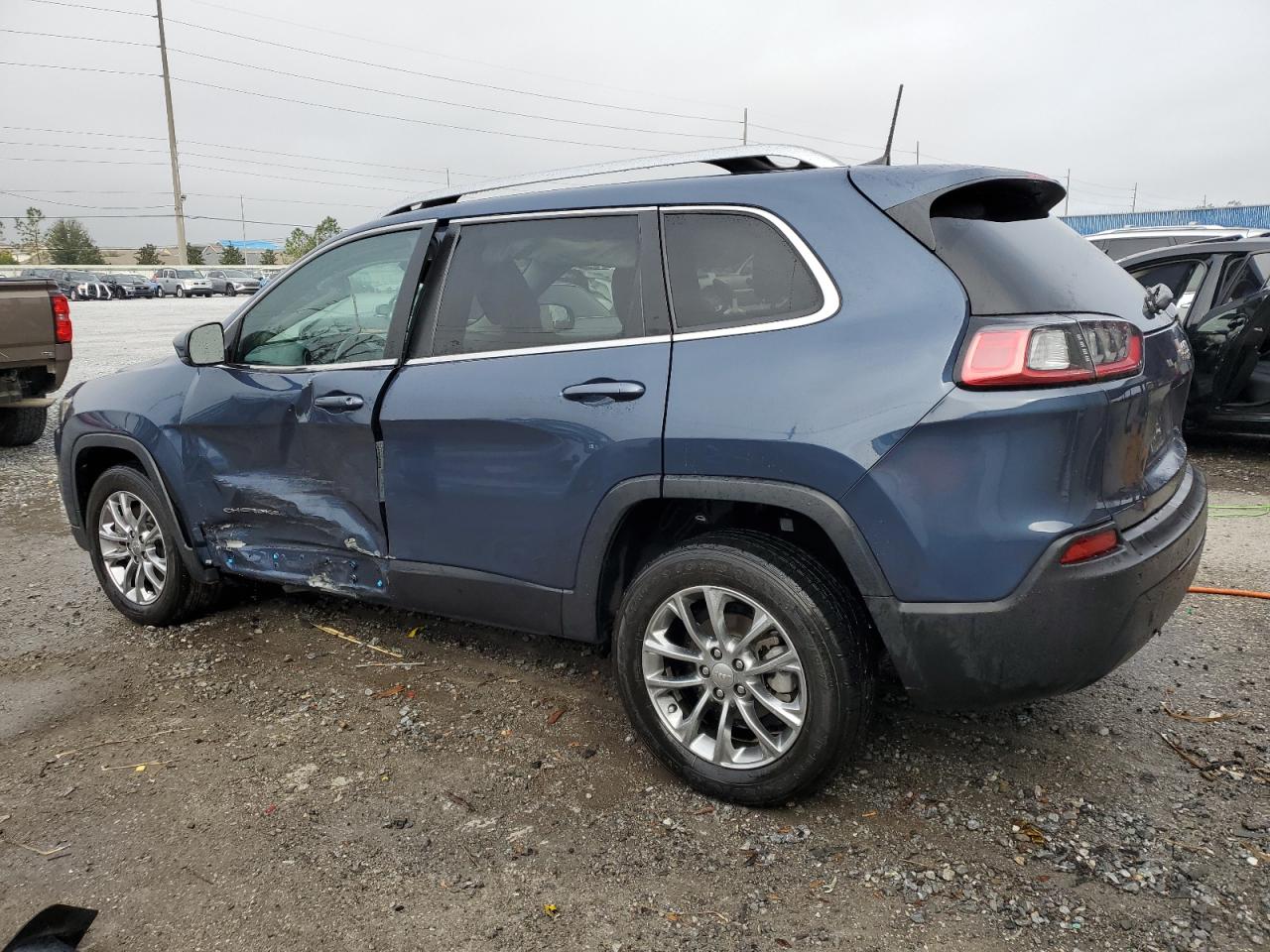 2021 Jeep Grand Cherokee VIN 1C4PJLLB0MD114864 Copart auction photo, side / front end damage thumbnail 2
