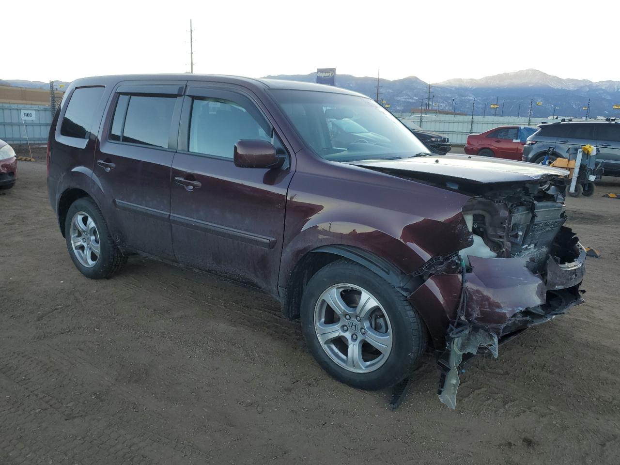 2015 Honda Pilot VIN 5FNYF4H59FB029046 Copart auction photo, front end damage thumbnail 4