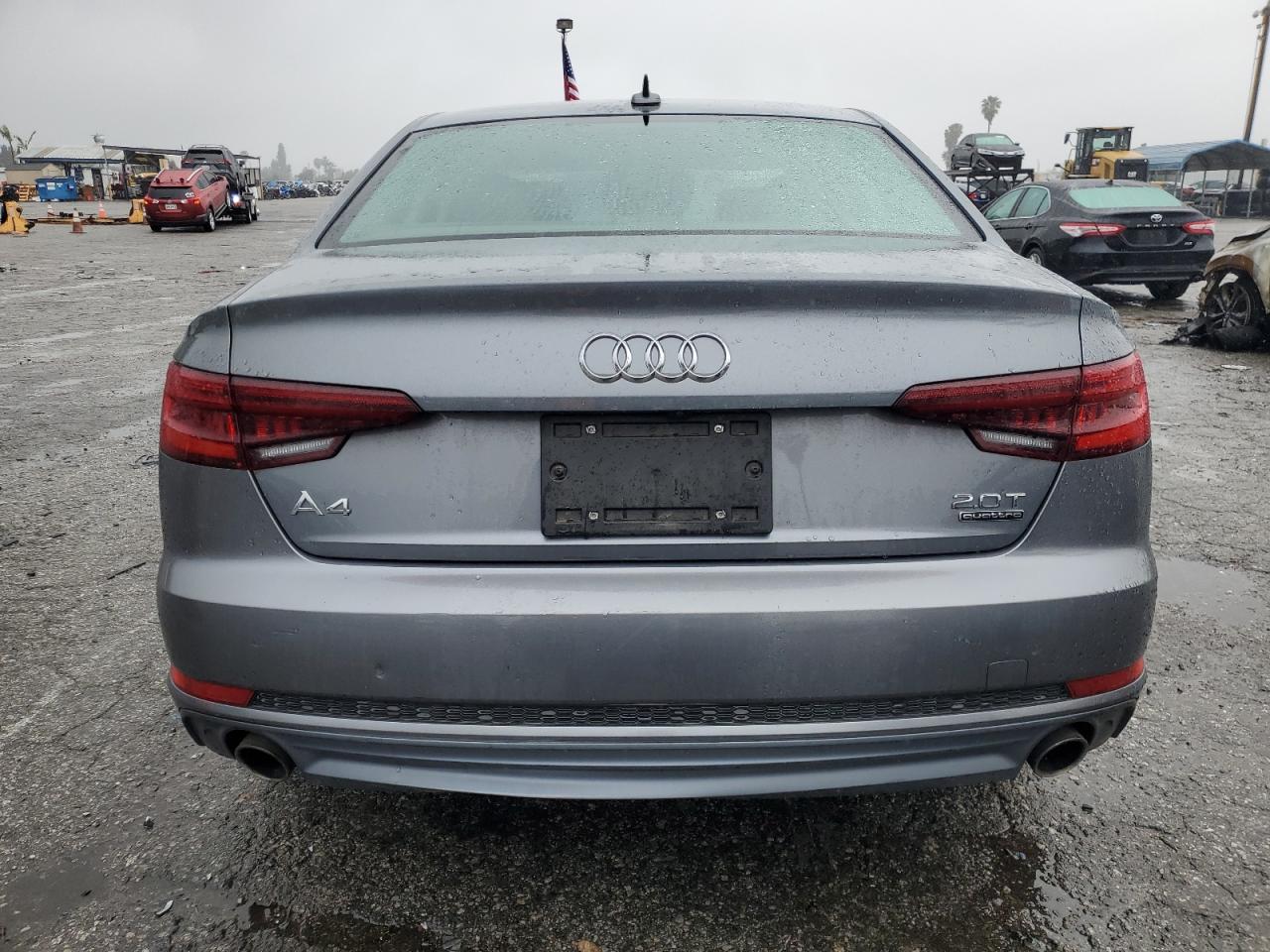 2018 Audi A4 VIN WAUDNAF44JA160118 Copart auction photo, burn / minor dent/scratches damage thumbnail 6