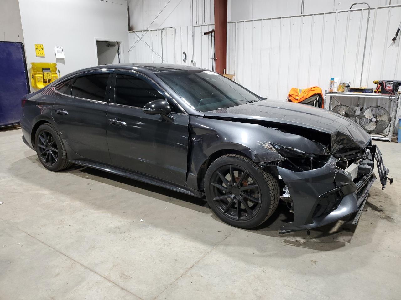 2022 Hyundai Sonata VIN 5NPEK4JC8NH140985 Copart auction photo, front end / side damage thumbnail 4