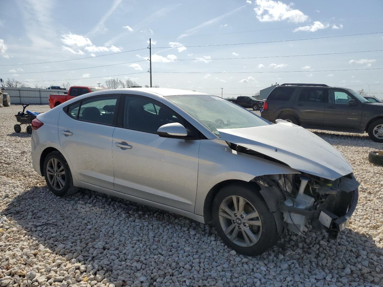 2018 Hyundai Elantra VIN 5NPD84LFXJH390885 Copart auction photo, front end / minor dent/scratches damage thumbnail 4