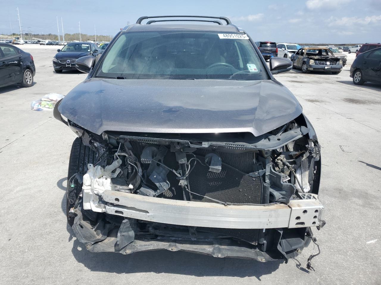 2015 Toyota Highlander VIN 5TDKKRFH1FS118665 Copart auction photo, front end damage thumbnail 5