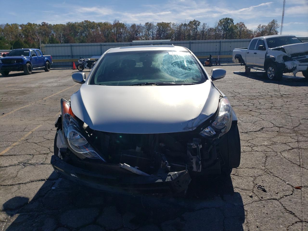 2013 Hyundai Elantra VIN 5NPDH4AE9DH281316 Copart auction photo, front end damage thumbnail 5