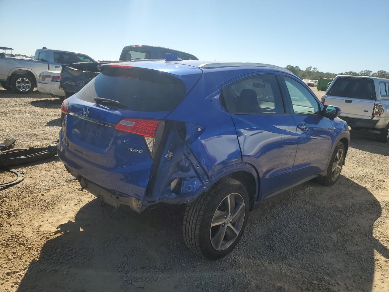 2021 Honda HR-V VIN 3CZRU6H55MM742163 Copart auction photo, rear end damage thumbnail 3