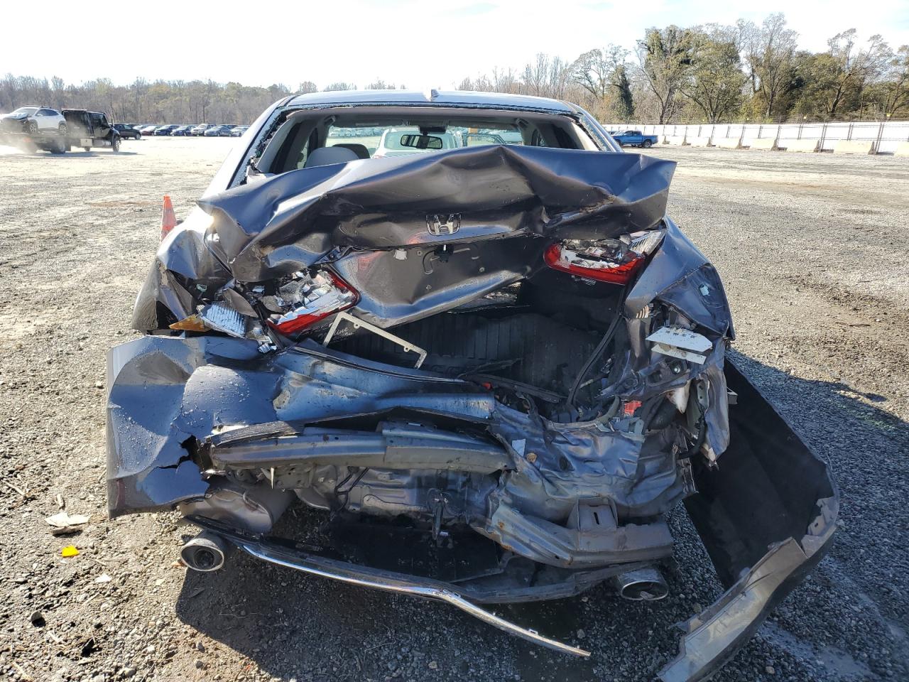 2014 Honda Accord VIN 1HGCR3F84EA001270 Copart auction photo, rear end damage thumbnail 6