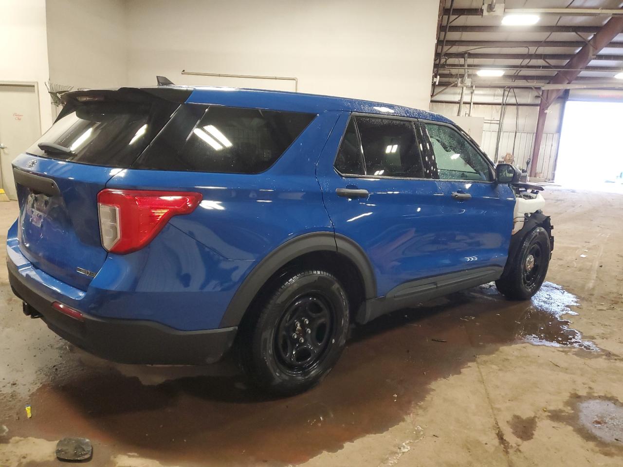 2022 Ford Explorer VIN 1FM5K8AW1NNA07112 Copart auction photo, front end / side damage thumbnail 3
