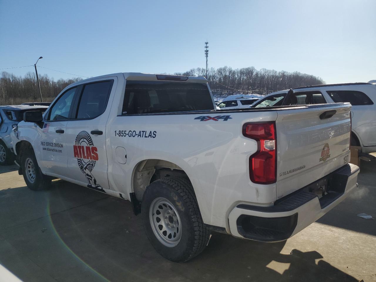 2020 Chevrolet Silverado VIN 3GCPYBEH3LG340471 Copart auction photo, front end / side damage thumbnail 2