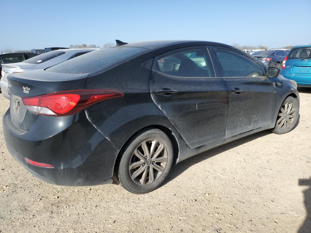 2014 Hyundai Elantra VIN KMHDH4AE5EU072030 Copart auction photo, front end / undercarriage damage thumbnail 3