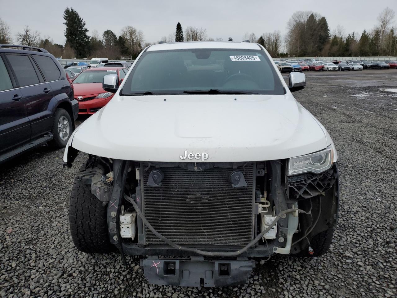 2016 Jeep Grand Cherokee VIN 1C4RJFBG8GC429560 Copart auction photo, front end damage thumbnail 5