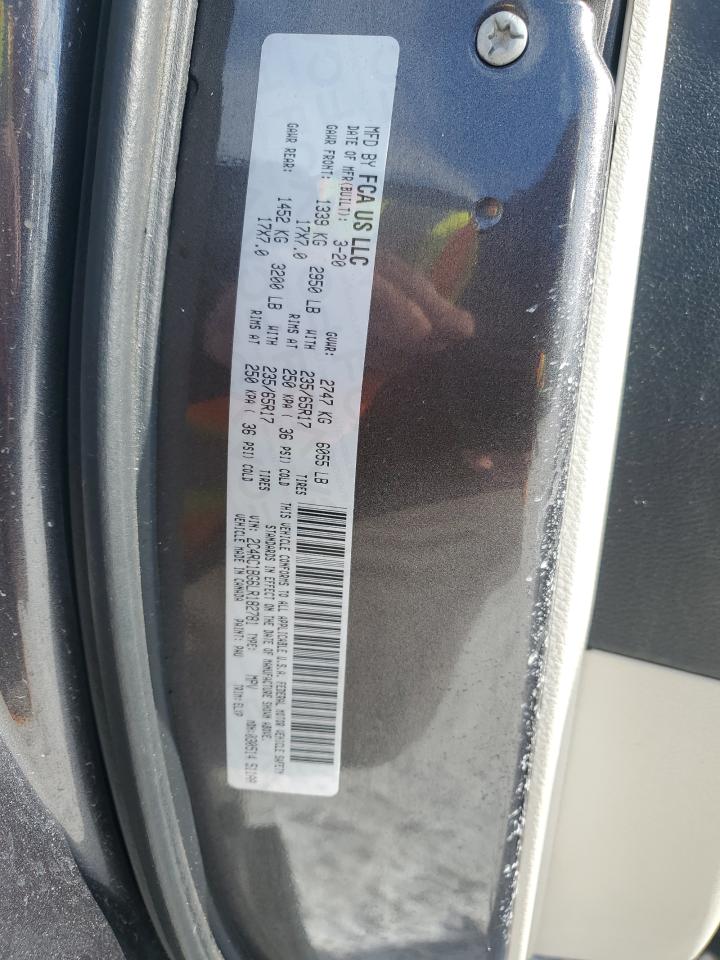 2020 Chrysler Pacifica VIN 2C4RC1BG6LR182781 Copart auction photo, front end / side damage thumbnail 14