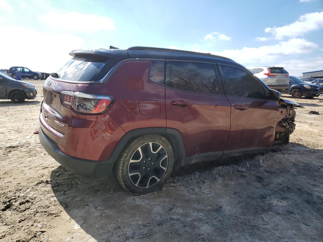 2021 Jeep Compass VIN 3C4NJDDB3MT512169 Copart auction photo, undercarriage / all over damage thumbnail 3