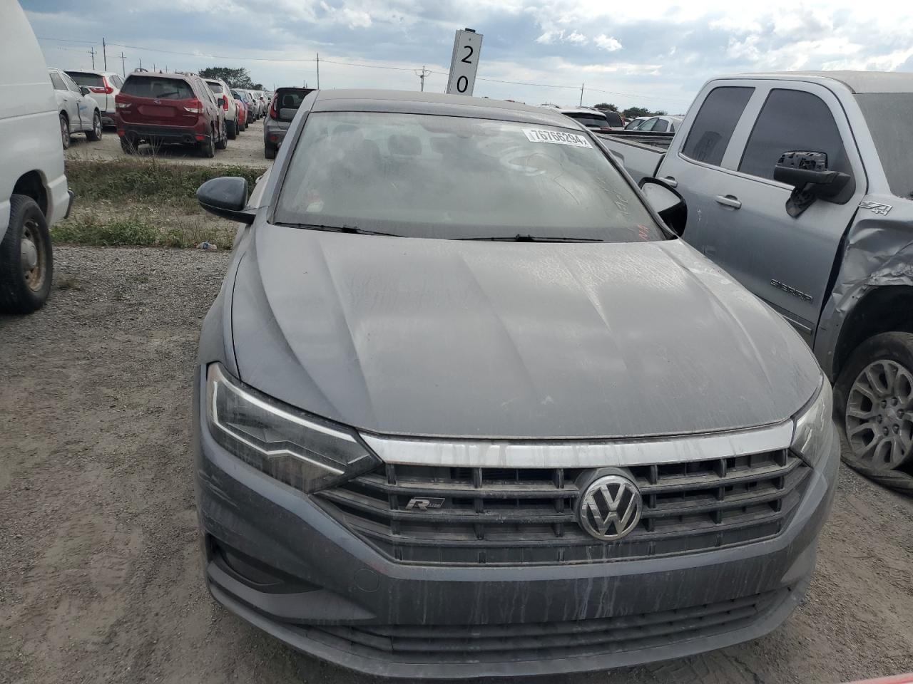 2019 Volkswagen Jetta VIN 3VWCB7BU3KM214400 Copart auction photo, side damage thumbnail 5