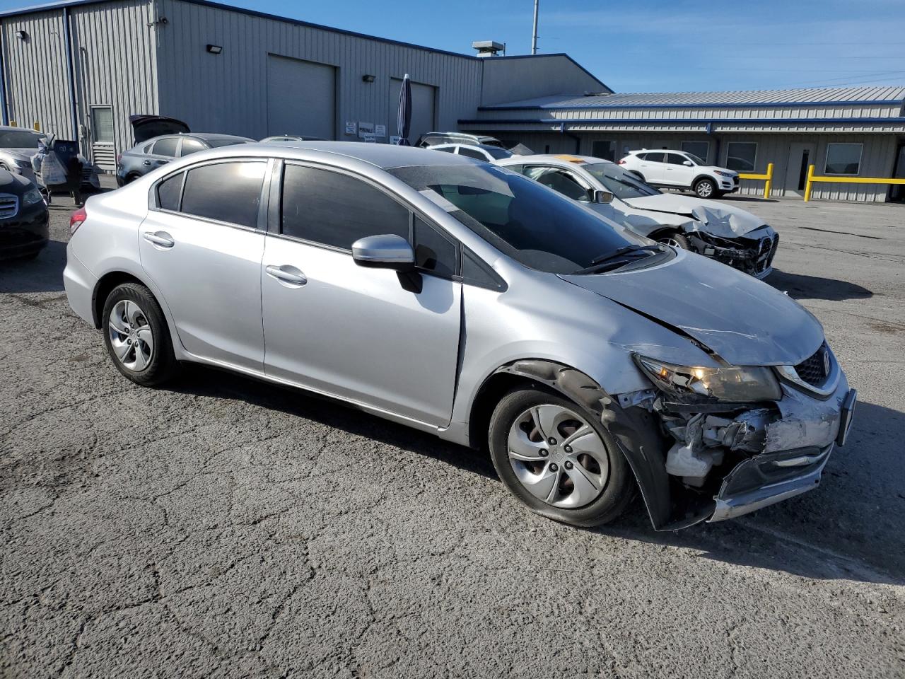 2015 Honda Civic VIN 19XFB2F59FE038037 Copart auction photo, front end damage thumbnail 4