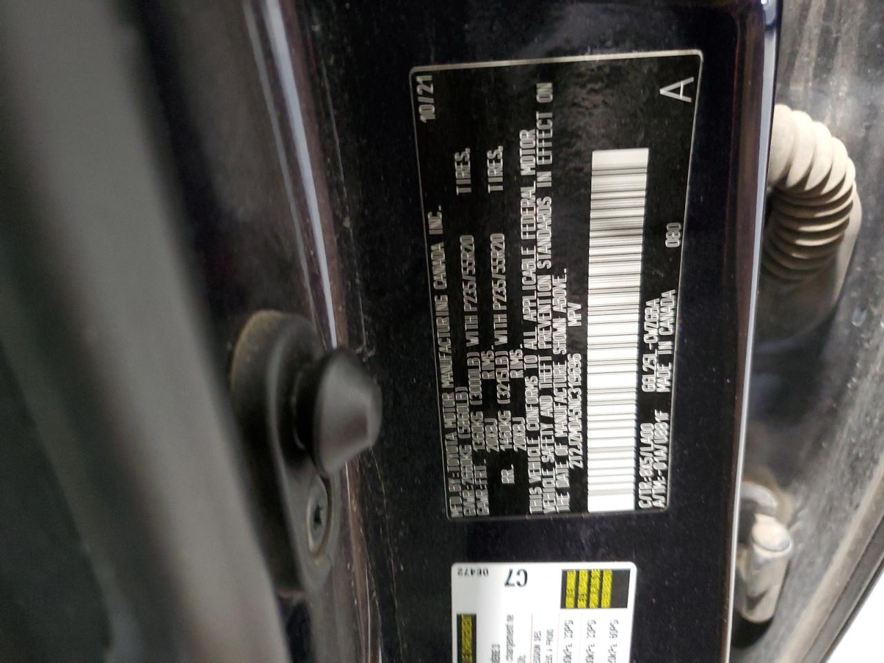2022 Lexus RX VIN 2T2JZMDA5NC319696 Copart auction photo, all over damage thumbnail 13