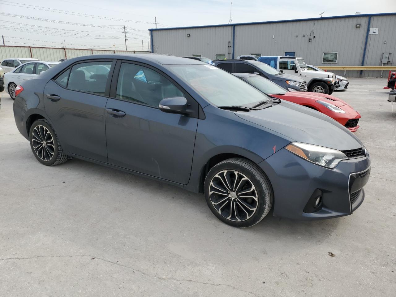 2015 Toyota Corolla VIN 2T1BURHE5FC356394 Copart auction photo, rear end damage thumbnail 4