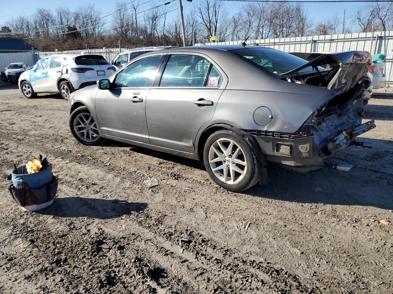 2012 Ford Fusion VIN 3FAHP0CGXCR219825 Copart auction photo, rear end / side damage thumbnail 2