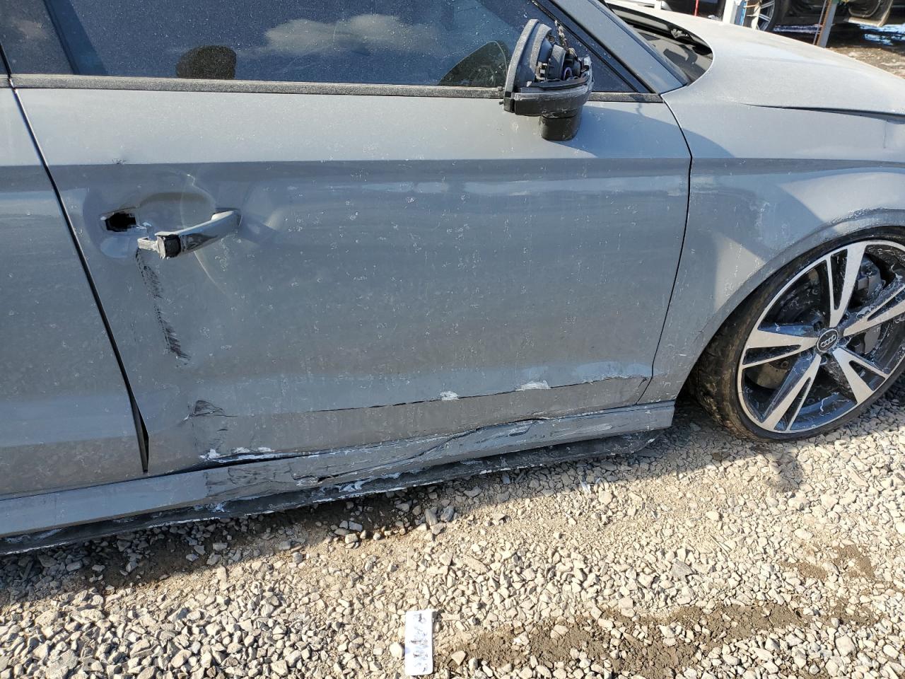 2018 Audi RS3 VIN WUABWGFF1J1906295 Copart auction photo, side / front end damage thumbnail 9