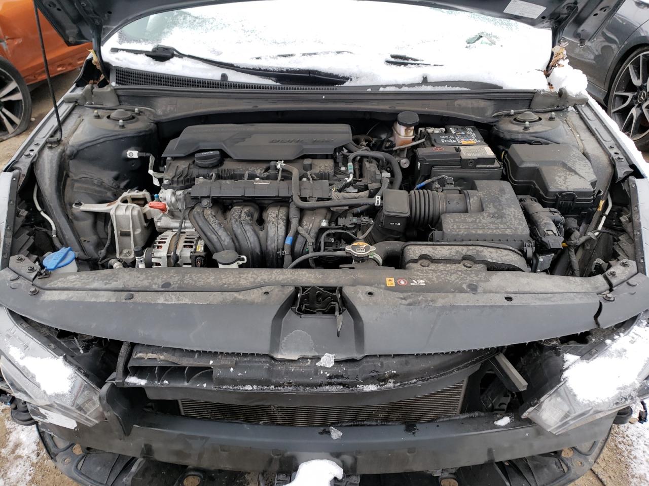 2021 Hyundai Elantra VIN 5NPLN4AG0MH027337 Copart auction photo, front end damage thumbnail 11