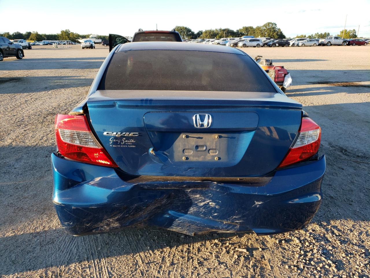 2012 Honda Civic VIN 2HGFB2F59CH582538 Copart auction photo, frame damage / all over damage thumbnail 6