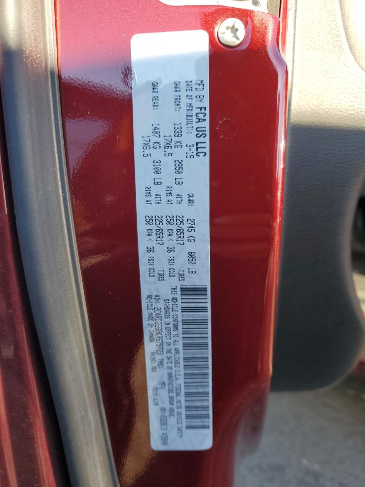 2019 Dodge Caravan VIN 2C4RDGEG9KR679723 Copart auction photo, front end / side damage thumbnail 15