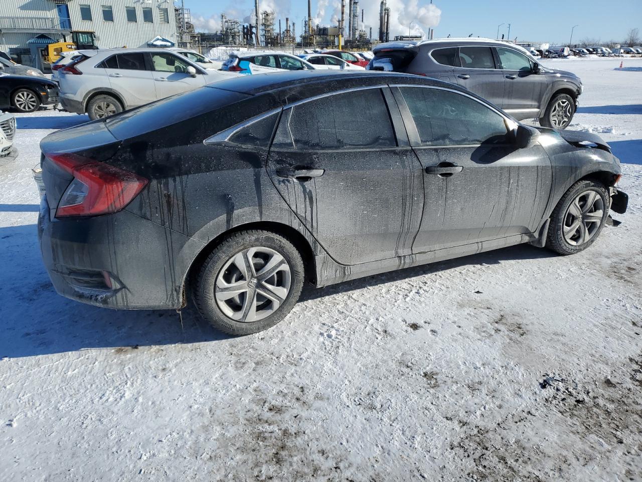 2018 Honda Civic VIN 2HGFC2F54JH030178 Copart auction photo, front end damage thumbnail 3