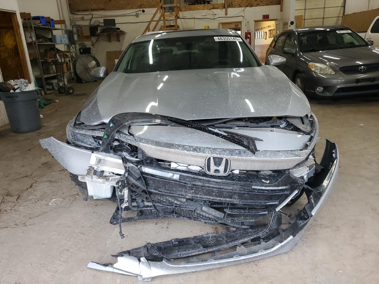 2019 Honda Accord VIN 1HGCV3F96KA008737 Copart auction photo, front end damage thumbnail 5