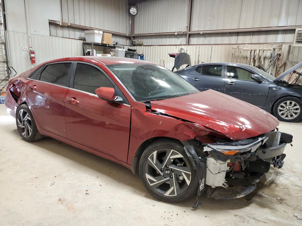 2024 Hyundai Elantra VIN KMHLS4DG5RU721213 Copart auction photo, front end / rear end damage thumbnail 4