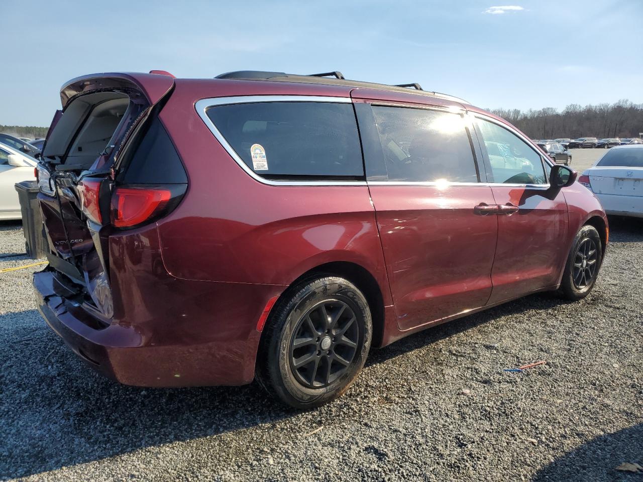 2020 Chrysler Voyager VIN 2C4RC1DG4LR268524 Copart auction photo, rear end damage thumbnail 3